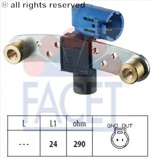 Датчик обертів колінвалу Facet 90545 ціна, від 14.76 USD