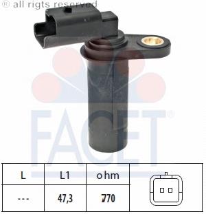 Датчик обертів колінвалу Facet 90538 ціна, від 15.22 USD