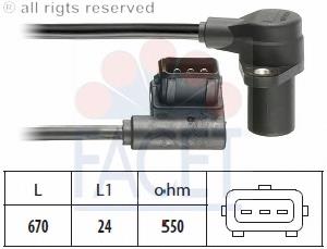 Датчик обертів колінвалу Facet 90485 ціна, від 23.62 USD