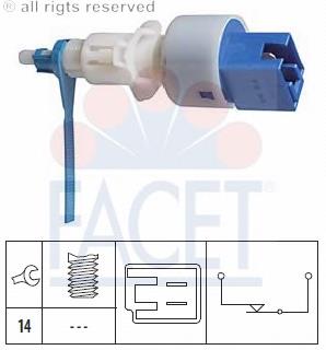 Датчик включення стопсигналу 71203 Facet