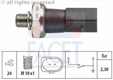 Манометри (показник тиску масла) Facet 70190 ціна, від 6.08 USD
