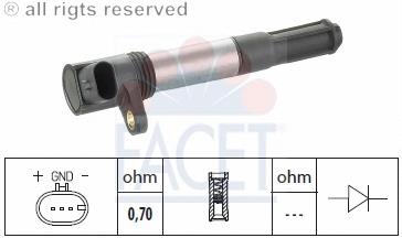 Котушка запалювання Facet 96342 ціна, від 25.92 USD