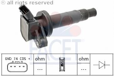Котушка запалювання Facet 96361 ціна, від 32.06 USD