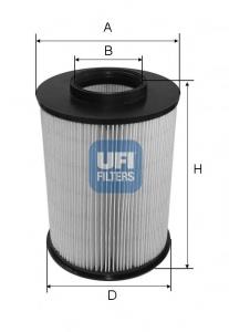 Повітряний фільтр 2767500 UFI