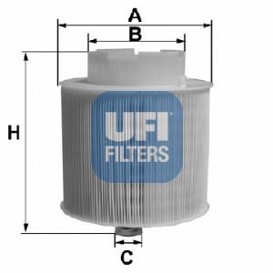Елемент повітряного фільтра UFI 2759800 ціна, від 19.22 USD