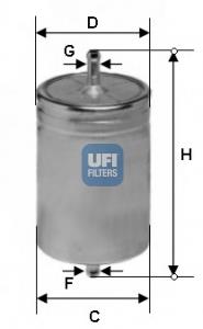 Фільтр тонкого очищення палива UFI 3158300 ціна, від 17.39 USD