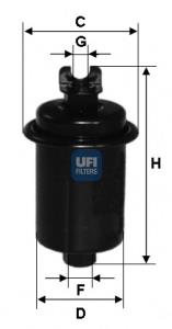3162800 UFI фільтр паливний