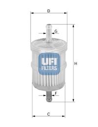 Паливний фільтр DF3584 Mfilter