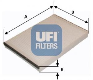 Купити 5304700 UFI Фільтр салону вугільний