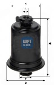 3172500 UFI фільтр паливний