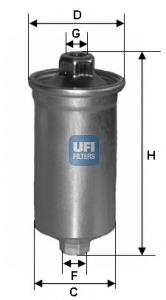 3169900 UFI фільтр паливний