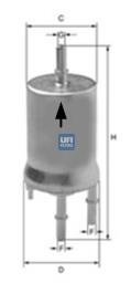 Фільтр тонкого очищення палива UFI 3184000 ціна, від 16.60 USD