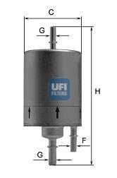 Фільтр тонкого очищення палива UFI 3183000 ціна, від 18.25 USD