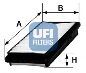 3038000 UFI Повітряний фільтр двигуна