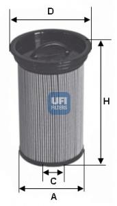 Фільтр тонкого очищення палива UFI 2600500 ціна, від 9.49 USD