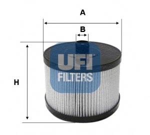 Фільтр тонкого очищення палива UFI 2602200 ціна, від 12.36 USD