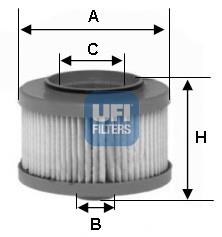 Фільтр паливний UFI 2601300
