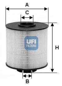 Паливний фільтр 2601700 UFI