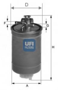 Купити 2400300 UFI Фільтр-відстійник палива грубої очистки