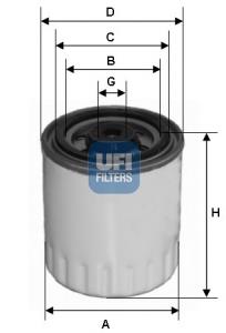 Фільтр тонкого очищення палива UFI 2432100 ціна, від 5.27 USD