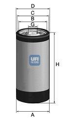 Купити 2328800 UFI Фільтр очищення масла відцентровий