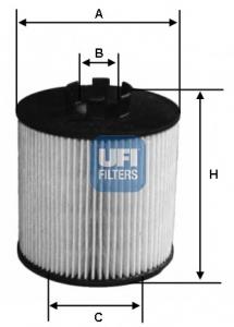 2501200 UFI фільтр масляний