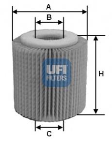 Масляний фільтр двигуна UFI 2505600 ціна, від 5.16 USD