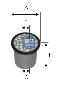Фільтр паливний UFI 2438800