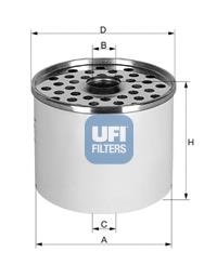 Фільтр тонкого очищення палива UFI 2436100 ціна, від 6.13 USD