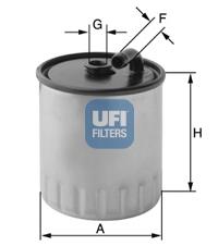 Фільтр тонкого очищення палива UFI 2442900 ціна, від 12.61 USD