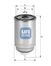 Купити 2444400 UFI Фільтр-відстійник палива грубої очистки