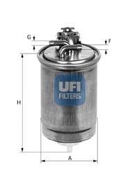 Паливний фільтр 2440000 UFI