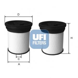 Купити 2604700 UFI Фільтр-відстійник палива грубої очистки