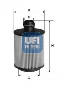 Фільтр масляний UFI 2508800