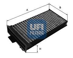 Купити 5412500 UFI Фільтр салону вугільний