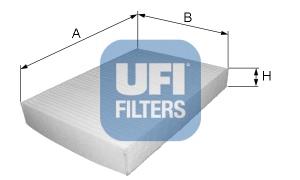Купити 5314900 UFI Фільтр салону вугільний