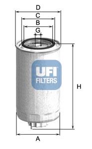2450000 UFI фільтр паливний
