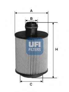 Масляний фільтр 2509300 UFI