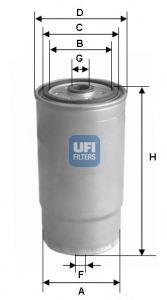Паливний фільтр 2401200 UFI