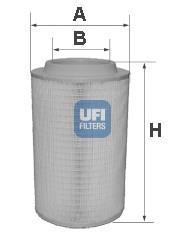 Елемент повітряного фільтра UFI 2765000 ціна, від 43.91 USD