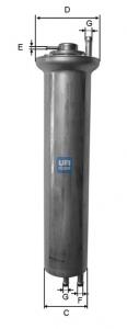 Фільтр тонкого очищення палива UFI 3192400 ціна, від 48.63 USD