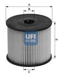 Паливний фільтр 2605400 UFI
