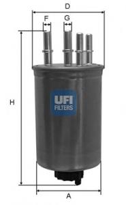 Фільтр паливний UFI 2445900
