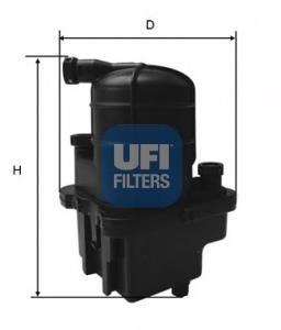 Фільтр тонкого очищення палива UFI 2408700 ціна, від 31.80 USD