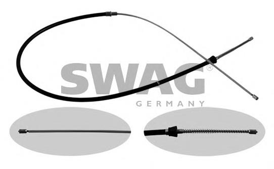 Трос ручного гальма задній, правий/лівий Swag 30936348 ціна, від 12.71 USD