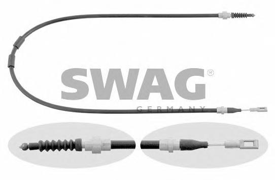 Трос ручного гальма задній, правий/лівий 30926455 Swag