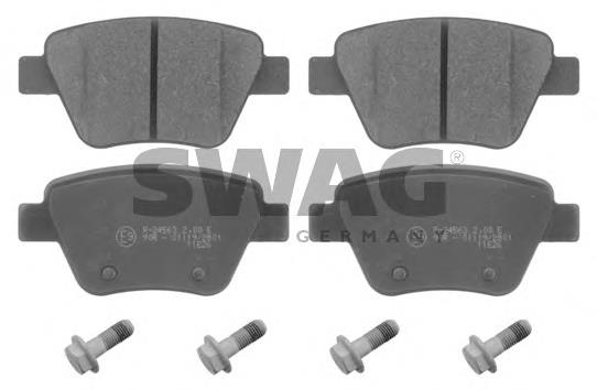 Задні дискові колодки Swag 30916797