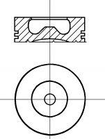 Поршень в комплекті на 1 циліндр, STD A350592STD AE