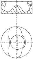 Поршень в комплекті на 1 циліндр, STD 1023385500 Mopart