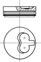 0098800 Mahle Original Поршня на 1 циліндр, STD